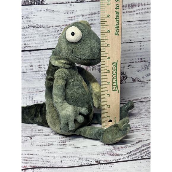 Jellycat London Gary Gecko Green Stuffed Animal Plush Toy Friend 12 Inches - Picture 3 of 7